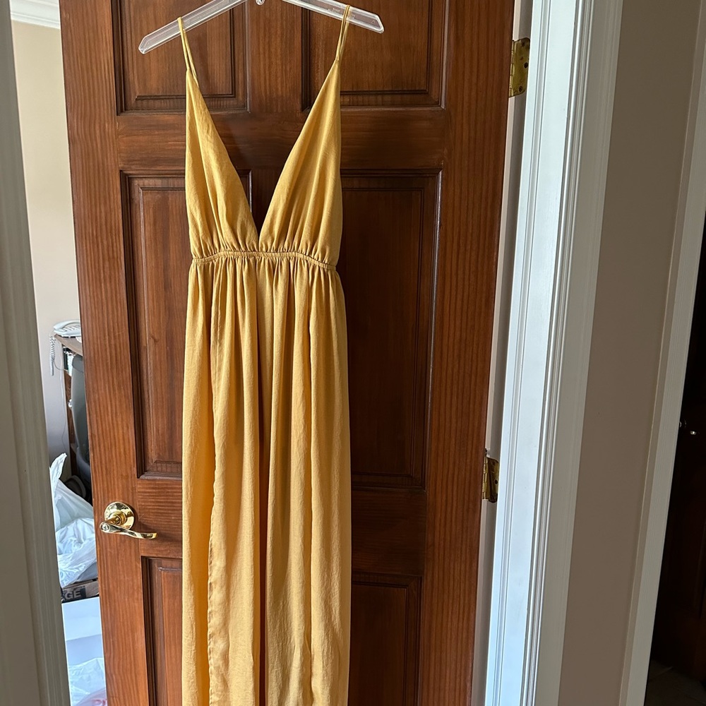 Yellow long dress